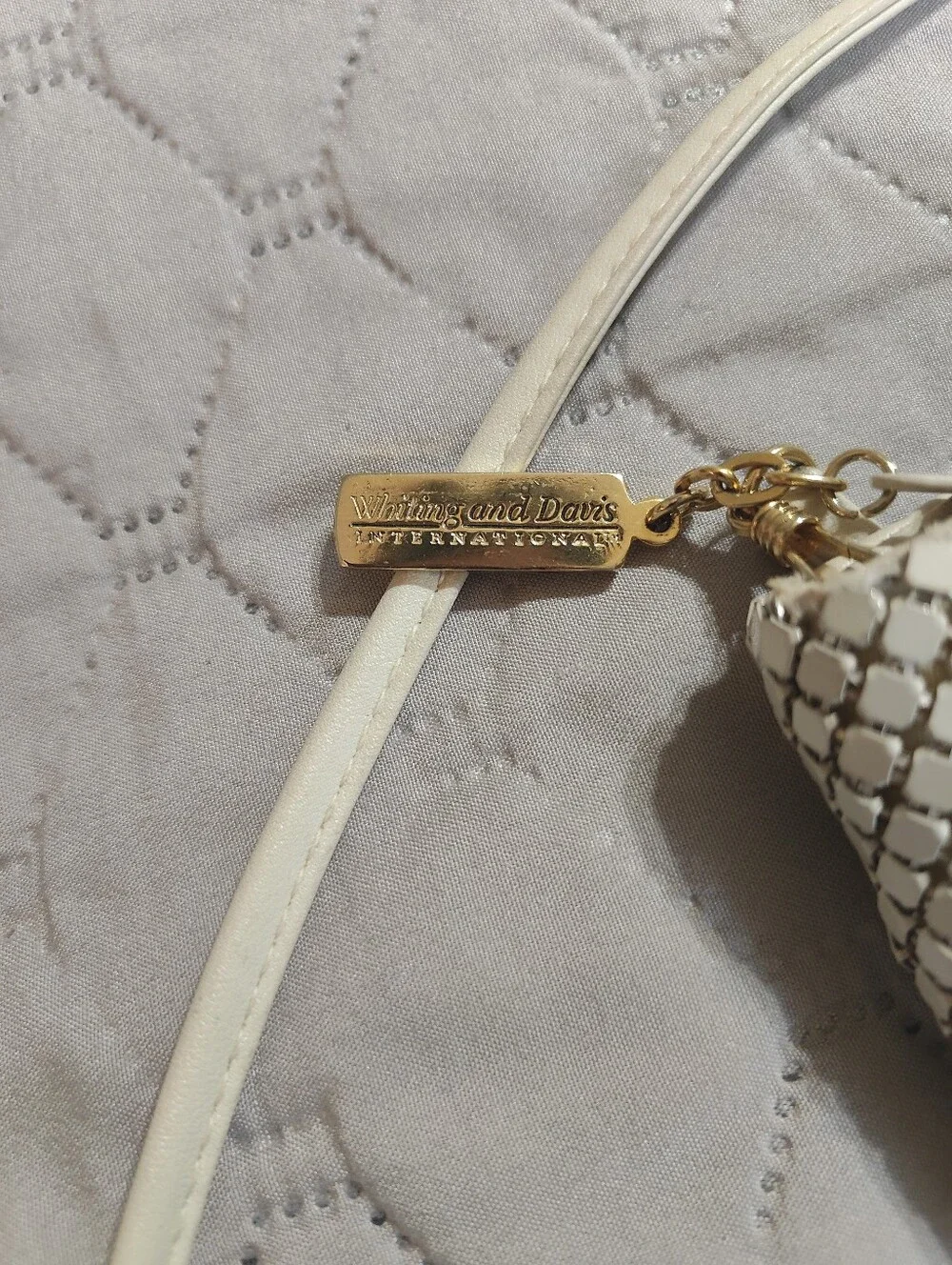 Whiting & Davis Vintage Metal Mesh Crossbody Bag Removable Strap